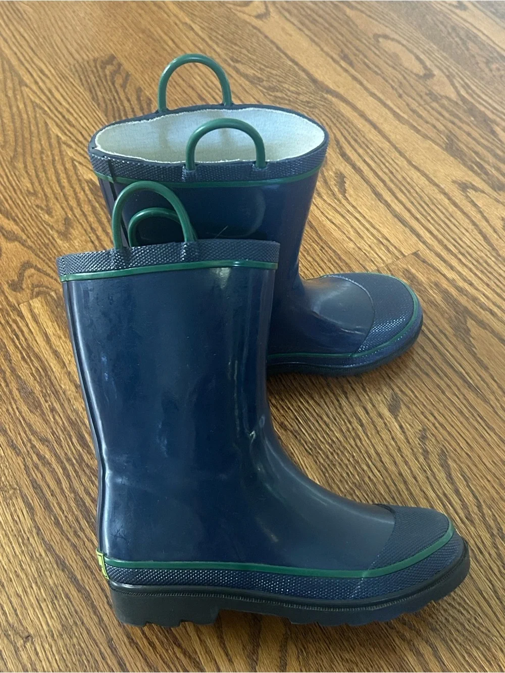 Western Chief Navy Rubber Rain Boots Waterproof Outdoor Mud Boots Kids Size 1